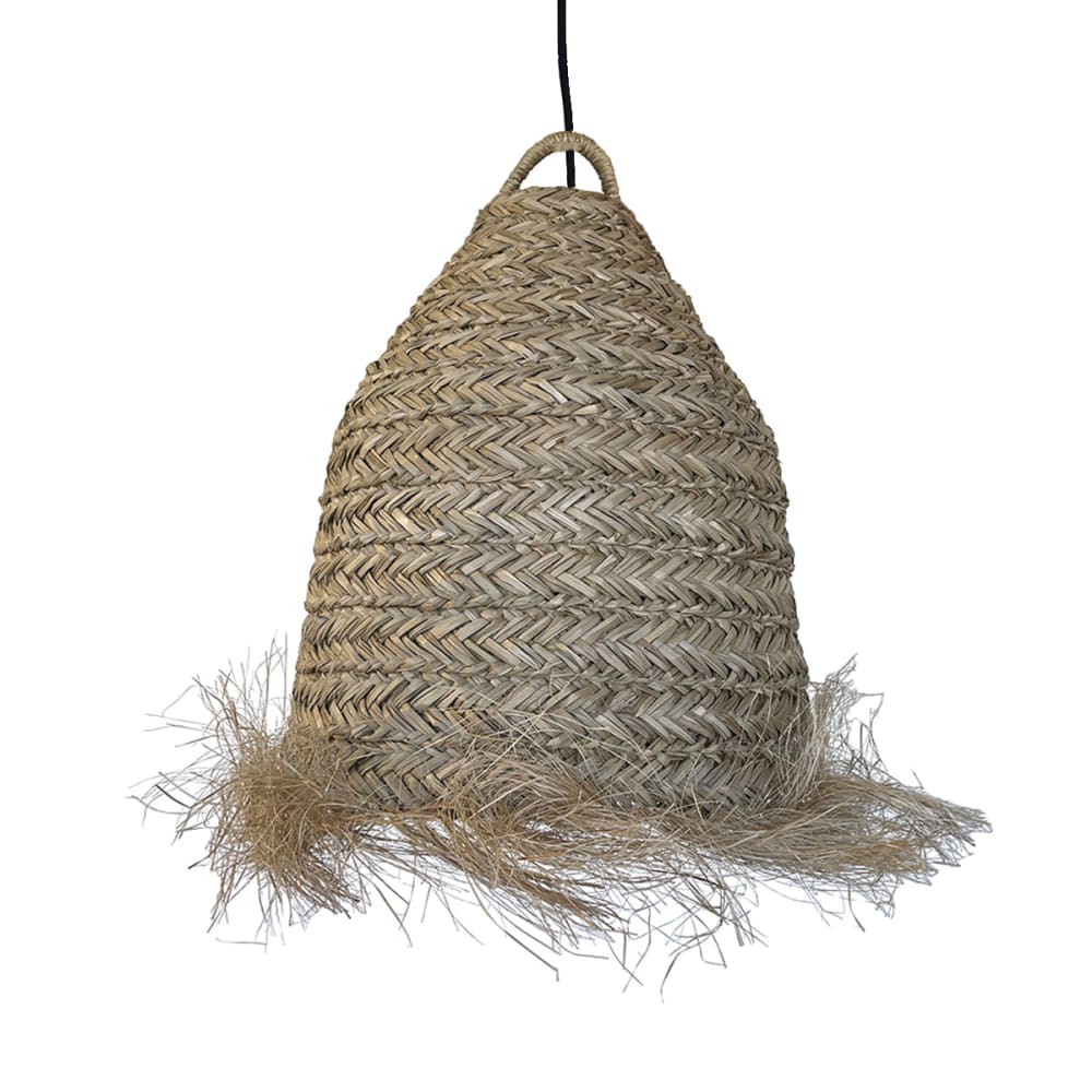 Suspension secteur Jonc de mer Beige h47cm