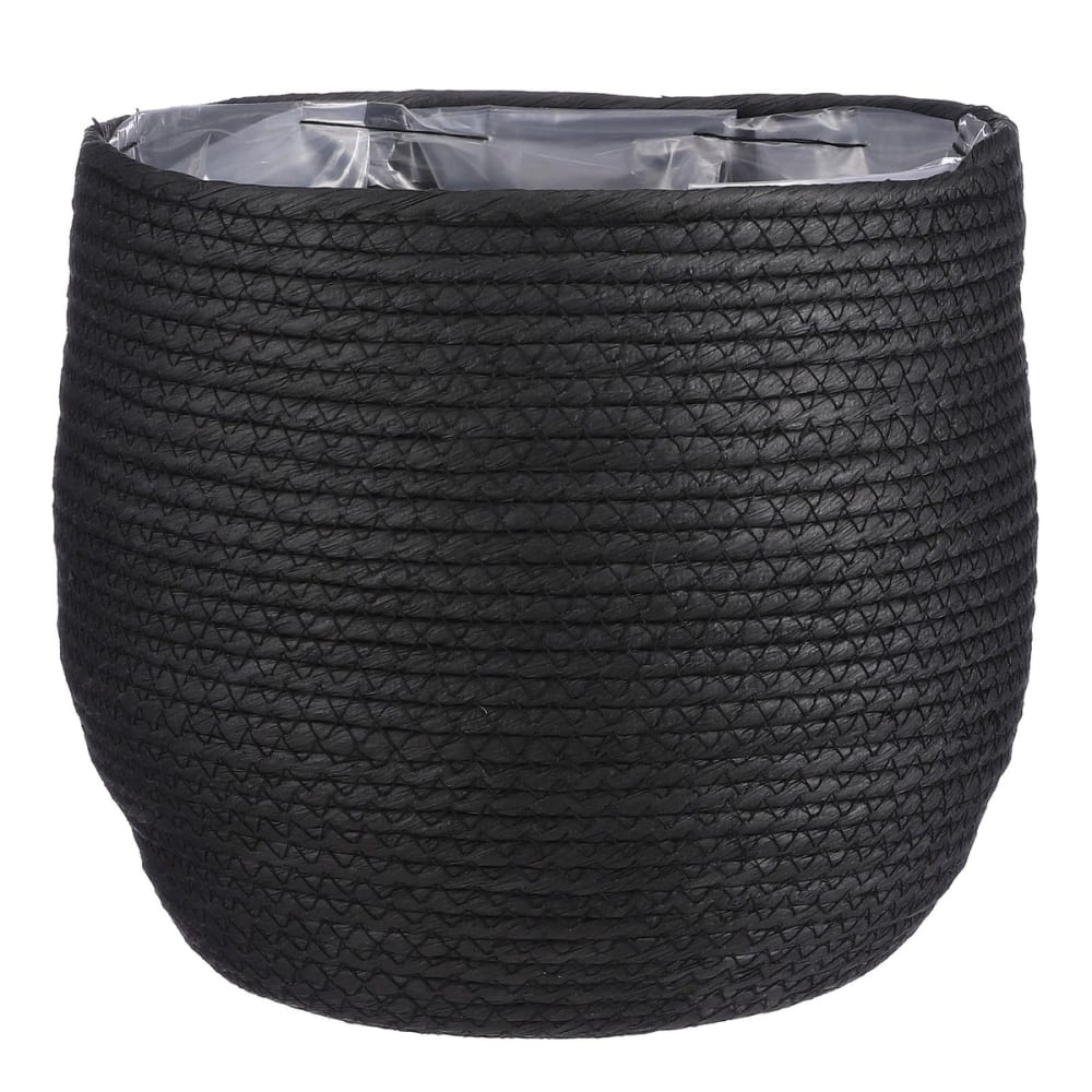 Maceta jorck negro h24xb26xl26cm