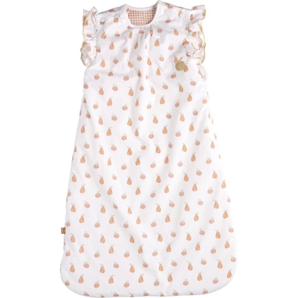 Sauthon Gigoteuse ouatinée chaude à volants BOTANICA style classique chic Blanc Coton - 70x42x3cm