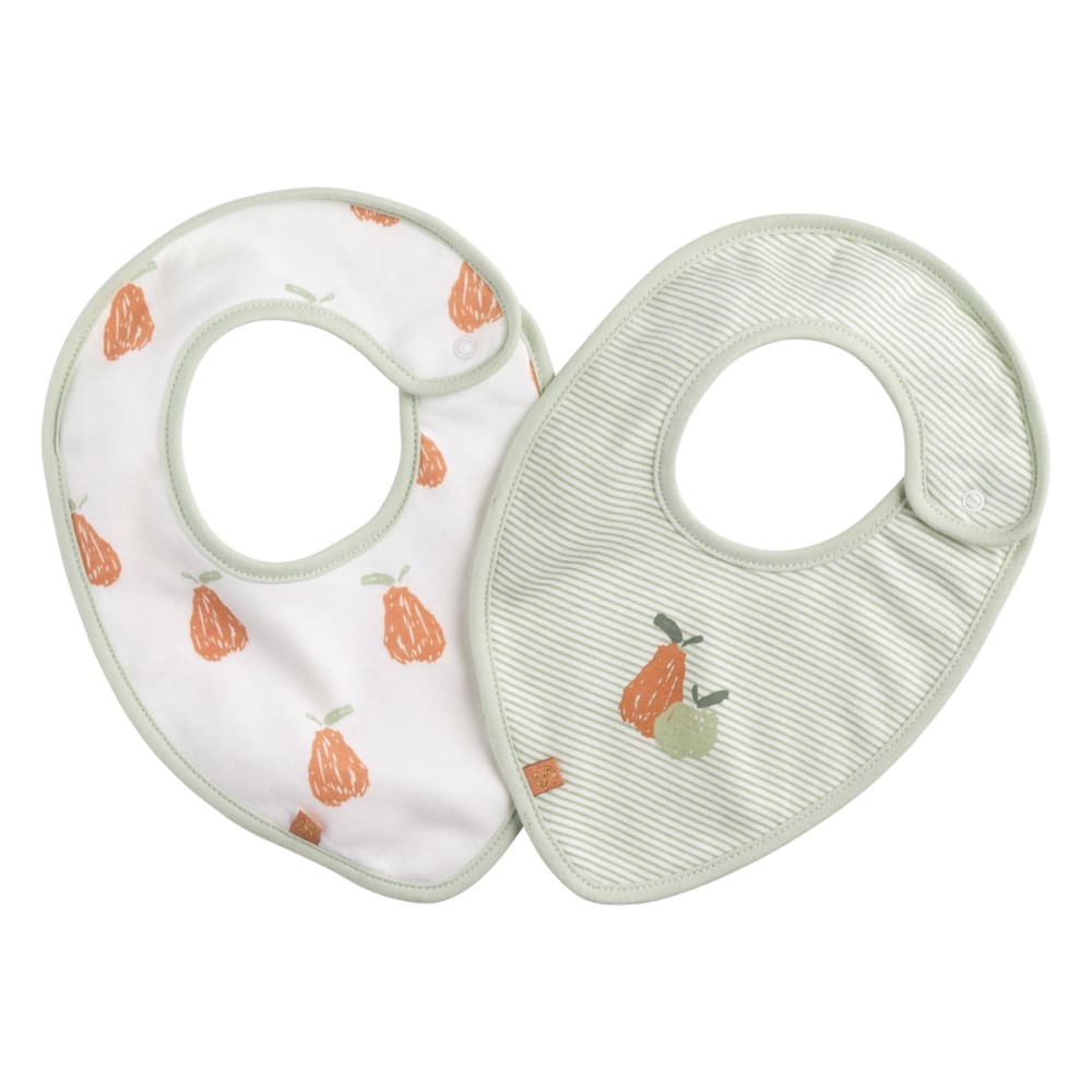 Sauthon Bavoirs en coton lot de 2 style classique chic Vert Certifié Oeko-Tex Coton - 27x1x20cm