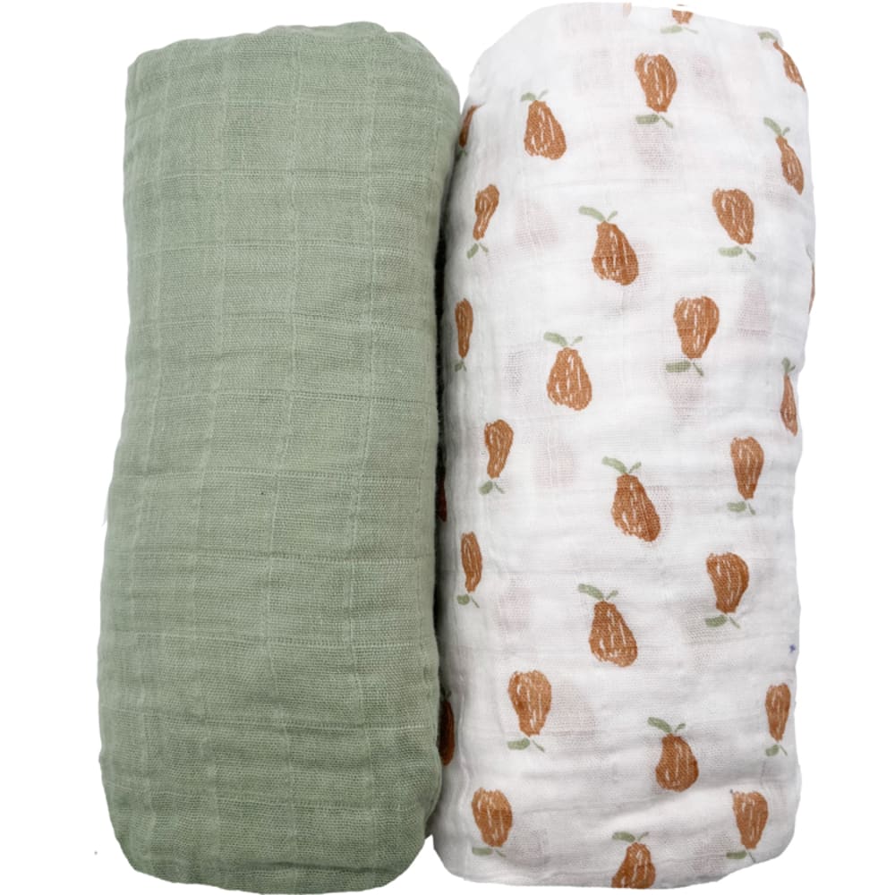 Sauthon - Lot de 2 draps housse en coton bio Botanica (65 x 130 cm)