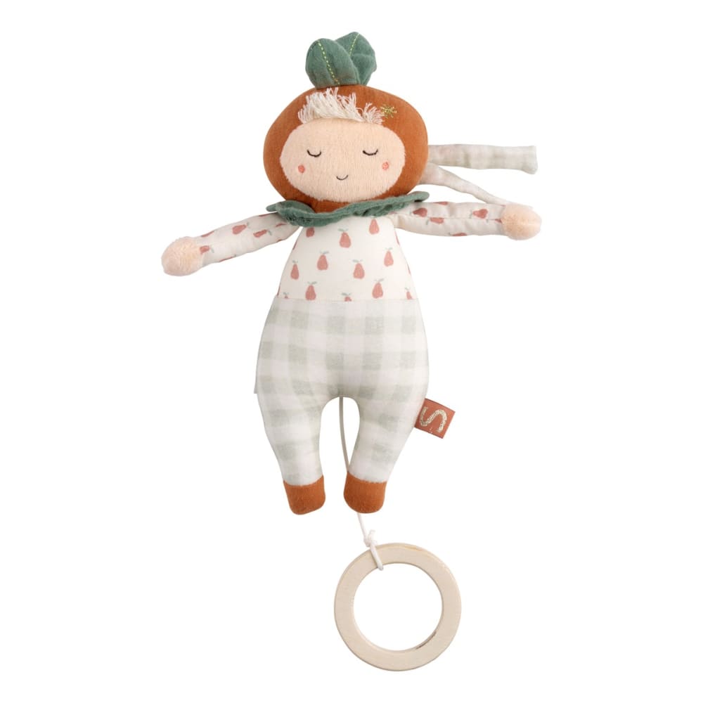 Sauthon Peluche musicale jardinier en coton style classique chic Vert Coton - 24x4x8cm