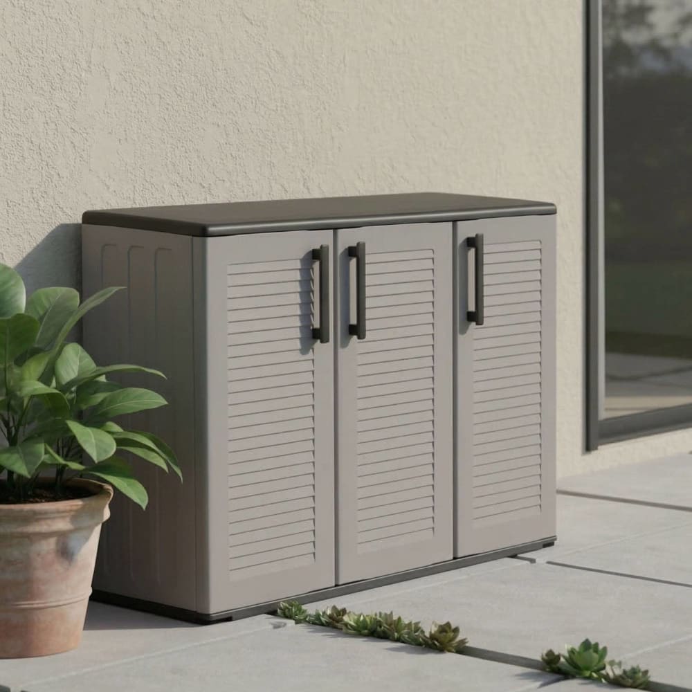 Armadio da esterno grigio 37x102x84h cm - Dmora