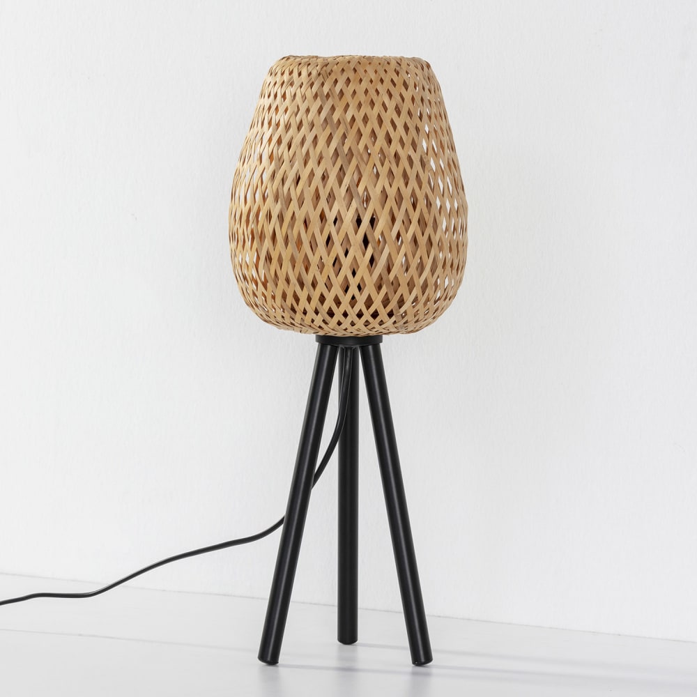 Lampe à poser en Bambou, diamètre 43,5 cm — vue 4