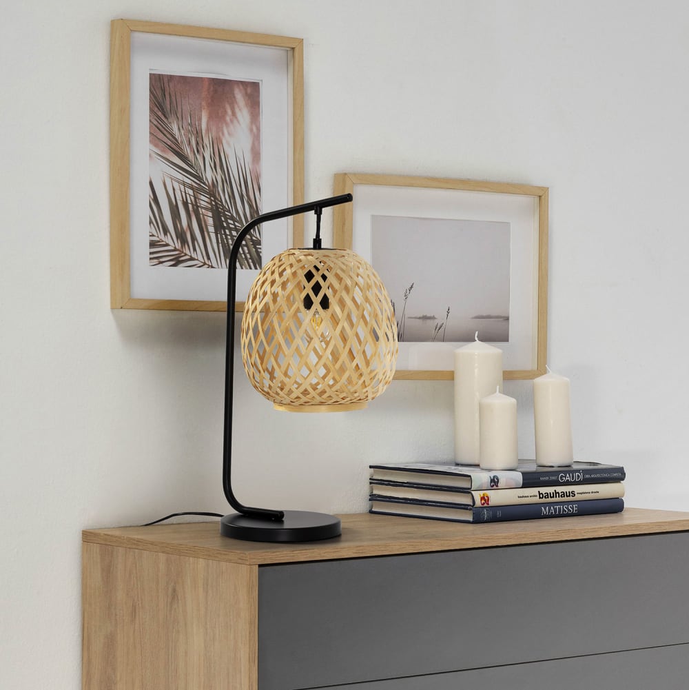 Lampe à poser en Bamboo, diamètre 50,5 cm — vue 3