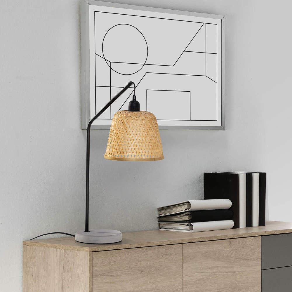Lampe à poser en Bamboo, diamètre 55 cm — vue 3