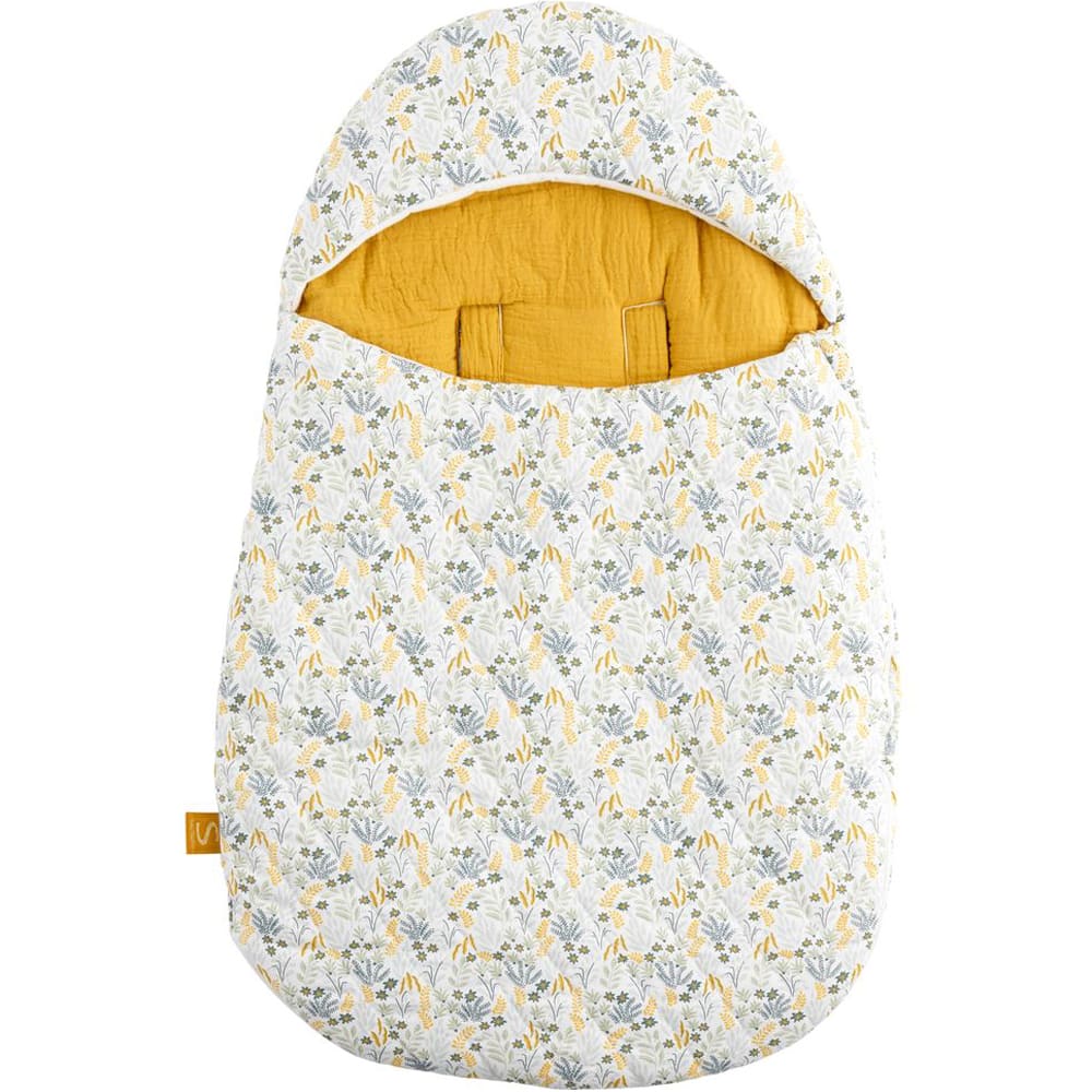 Sauthon Nid d'ange passe sangles PROMENONS-NOUS style classique chic Jaune Coton - 77x43x3cm