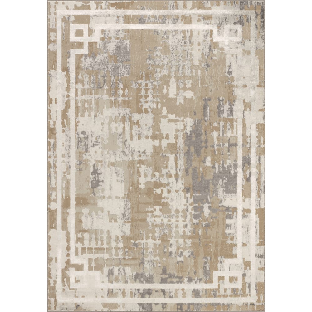 Tapis Abstrait Moderne Beige/Gris 160x213