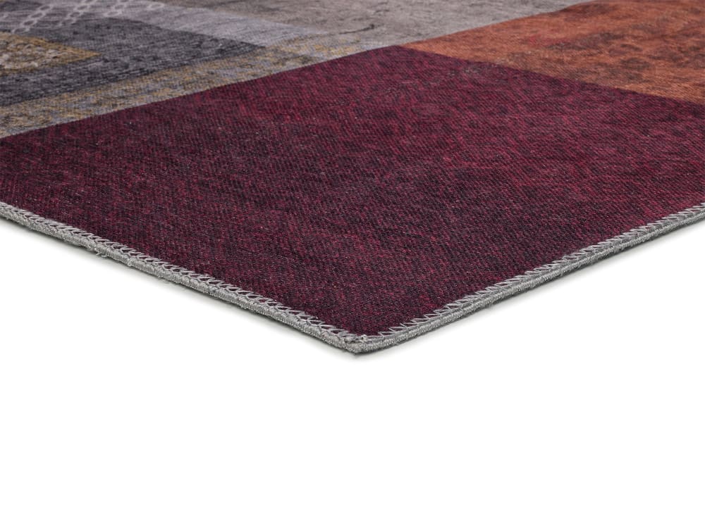 Tapis lavable patchwork multicolore 80x150 cm — vue 4