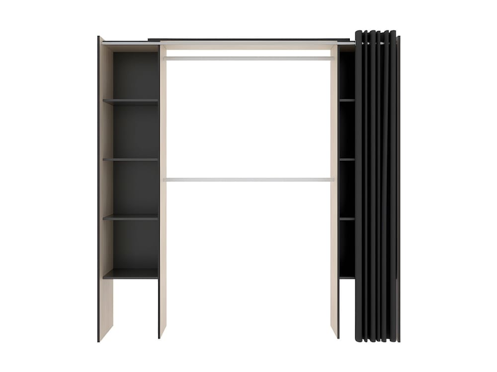 Dressing effet bois gris anthracite