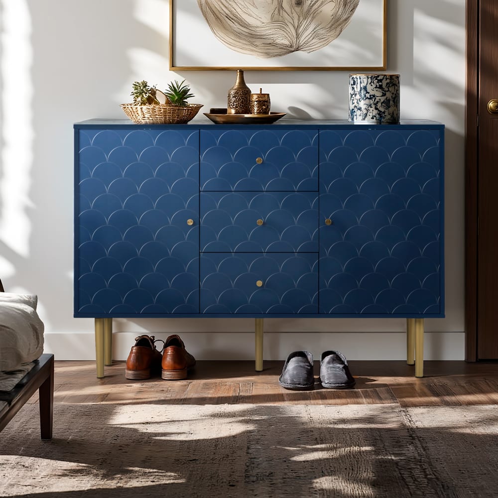 Zapatero azul medianoche con cajones - Maisons du Monde