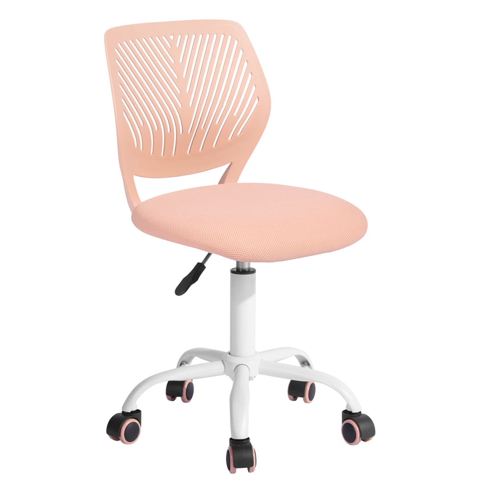Chaise d’extérieur rose à roulettes