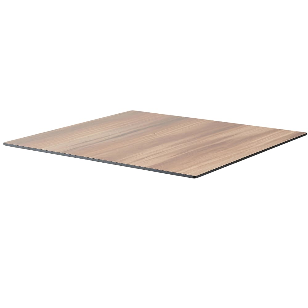 Plateau de table stratifié 70x70 cm chêne foncé