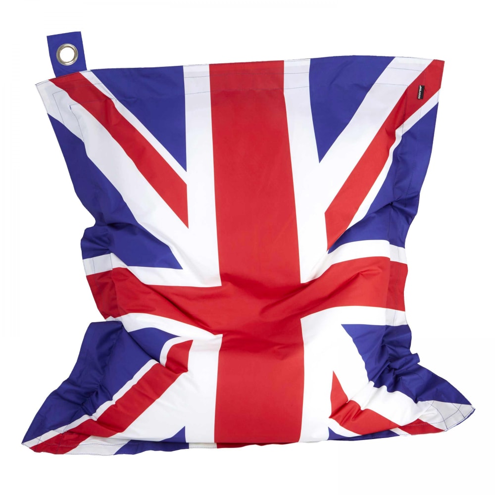 Pouf de jardin en polyester drapeau uk 140 x 120 cm