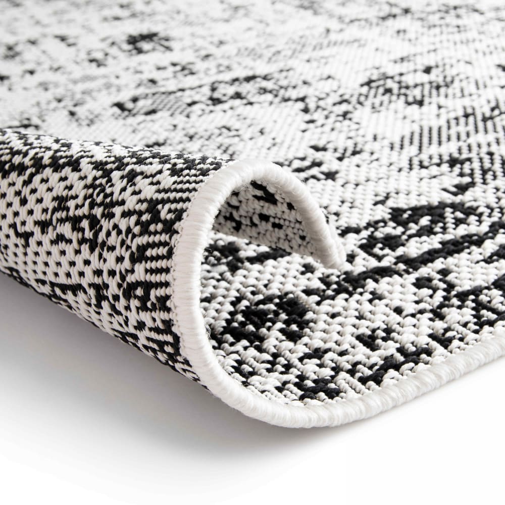 Tapis d'extérieur en polypropylène 160 x 230 cm blanc