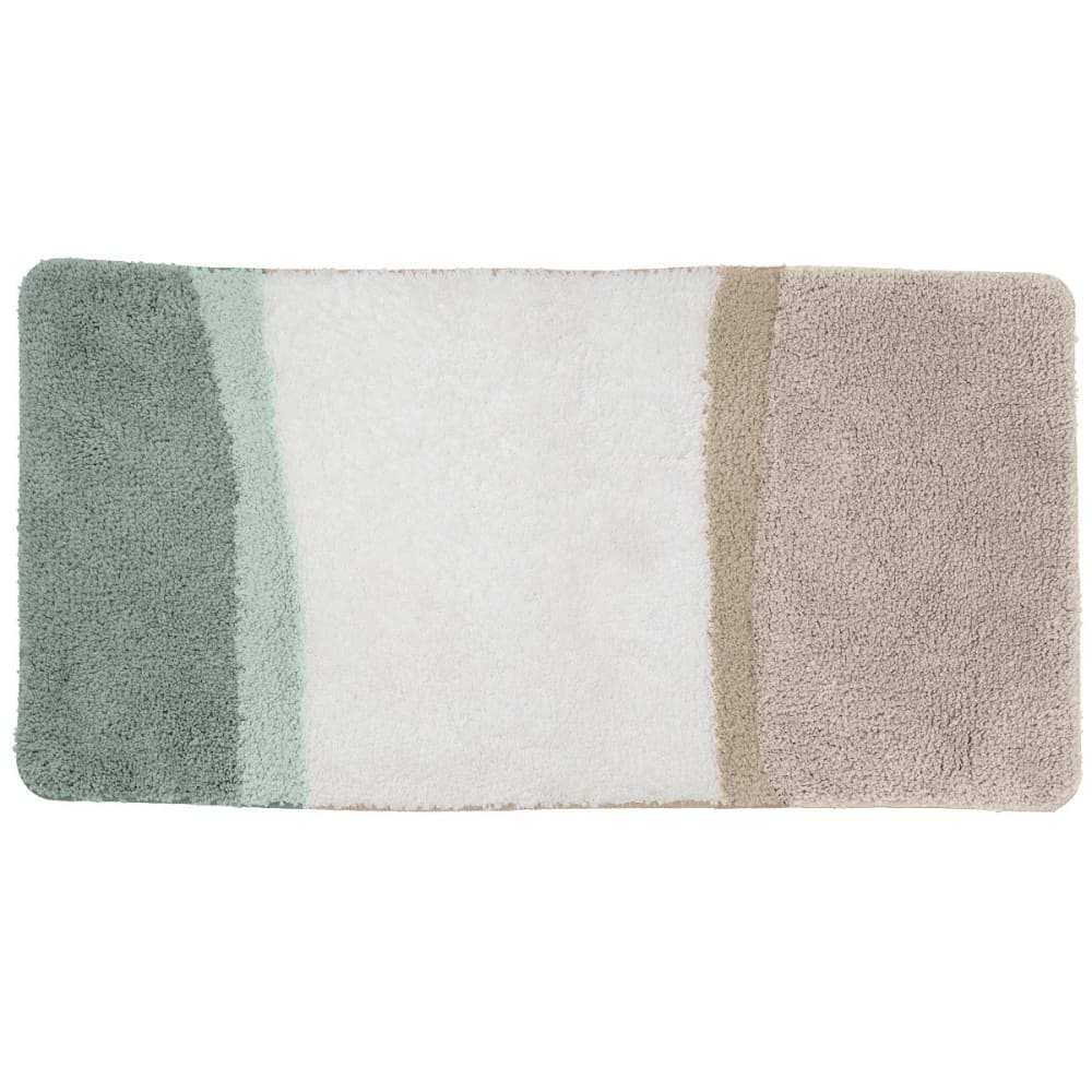 Tapis de bain déco tricolore 60x120cm