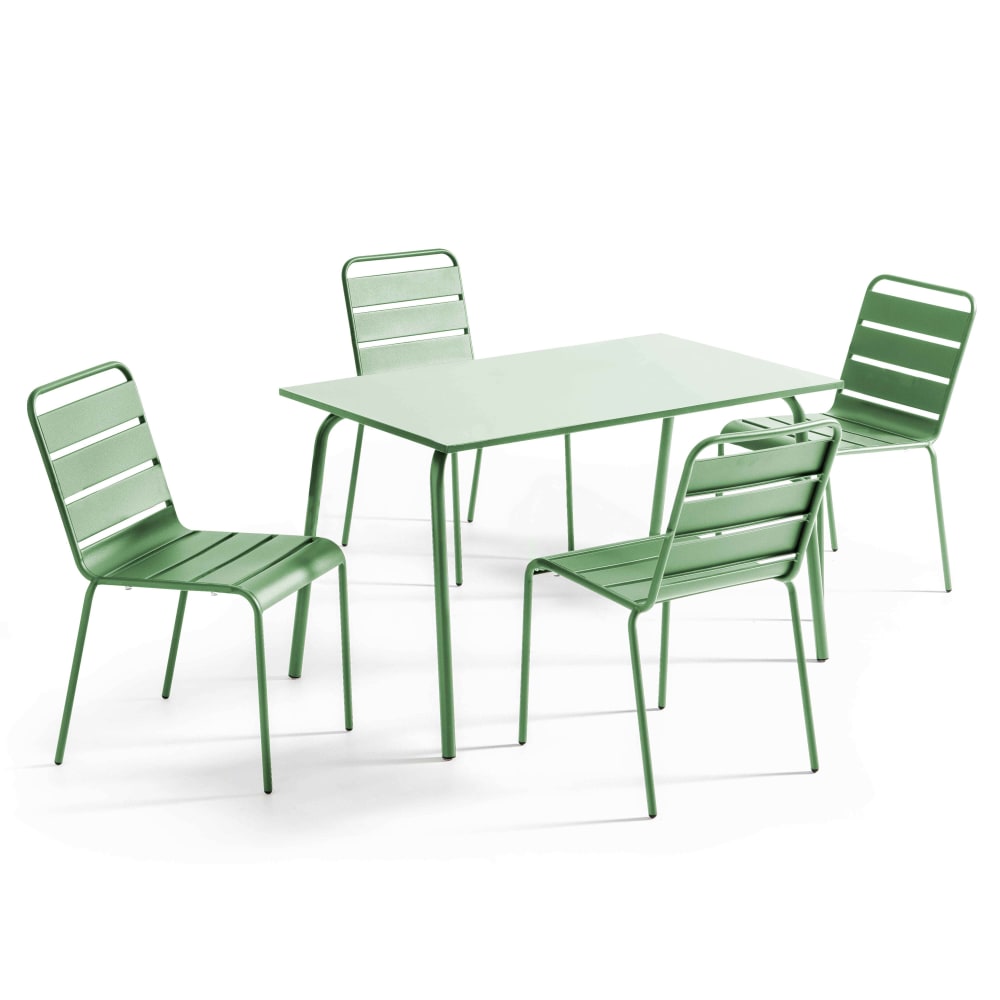 Ensemble table de jardin - cactus