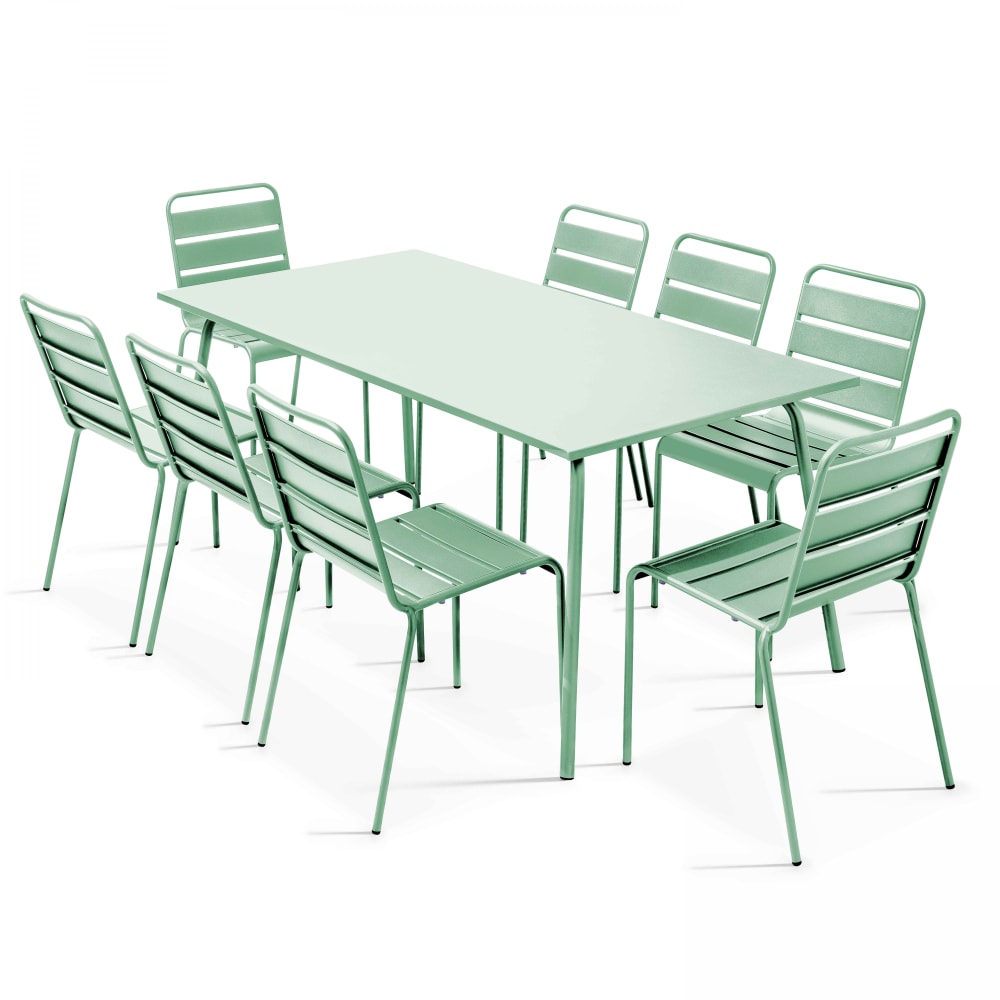 Ensemble table de jardin - chaises