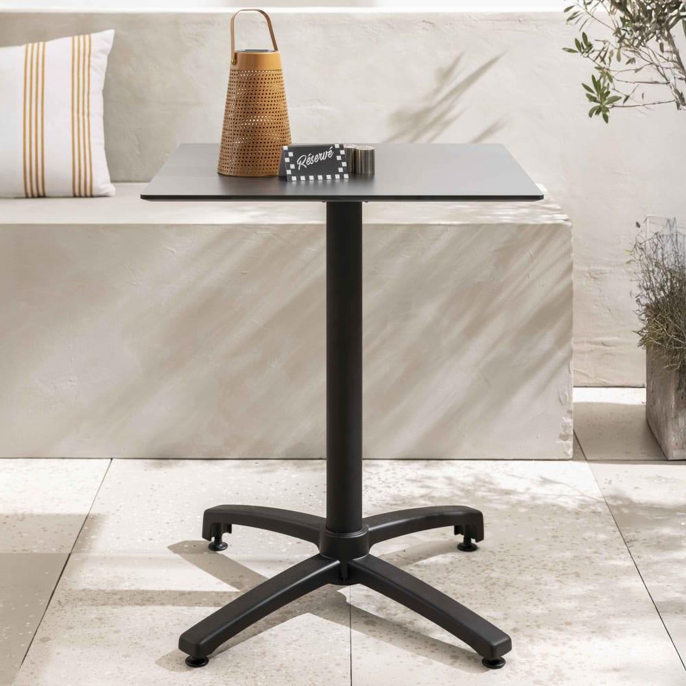 Table de terrasse 60 cm inclinable noir - Maisons du Monde