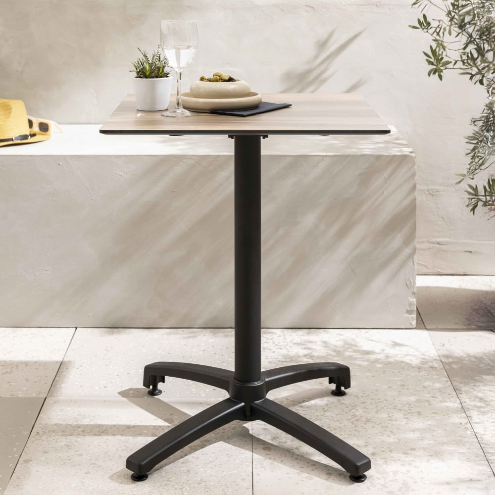 Terrassentisch 70 cm, klappbar, Eiche dunkel - Maisons Du Monde