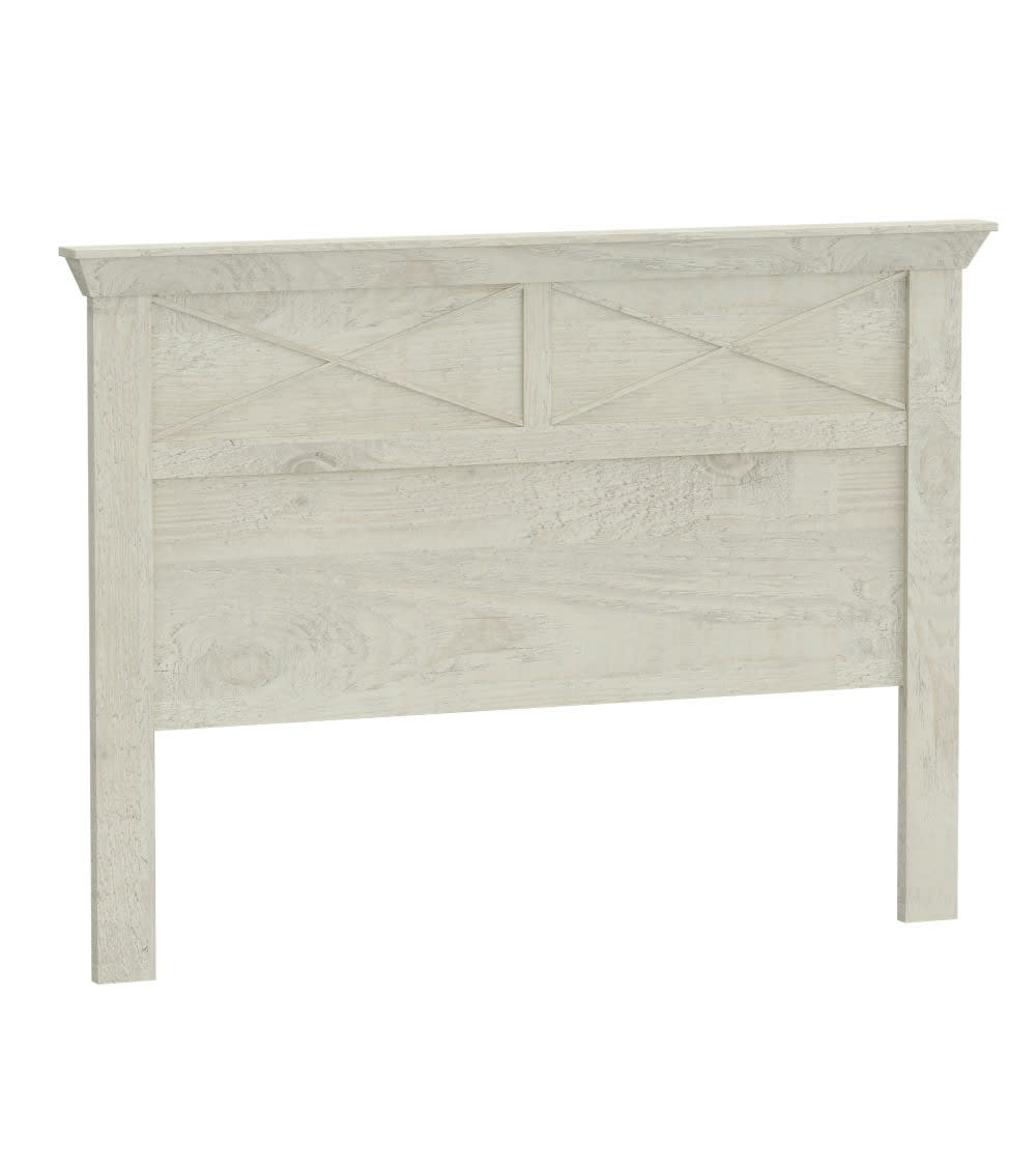 Cabecero de cama 165 cm estilo rústico moderno blanco pino