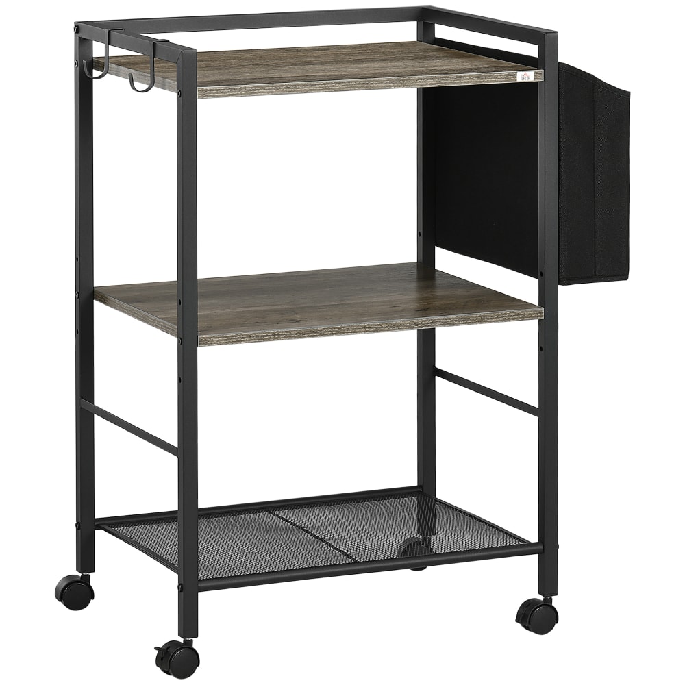Carrito de cocina 66x40x80.5 cm gris
