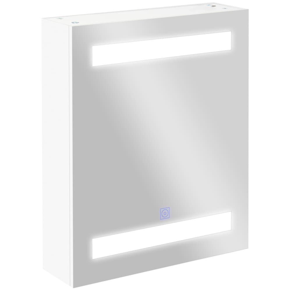 Armario con espejo 50x15x60 cm blanco