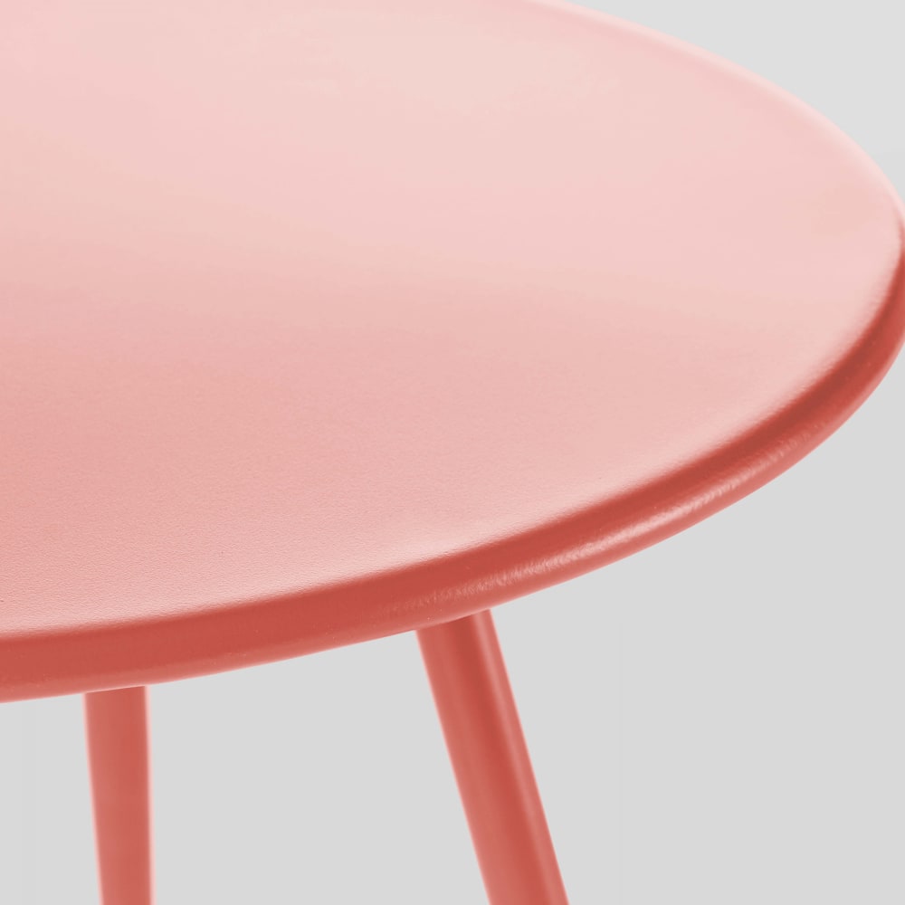 Table basse ronde en métal argile 50 cm - Maisons du Monde