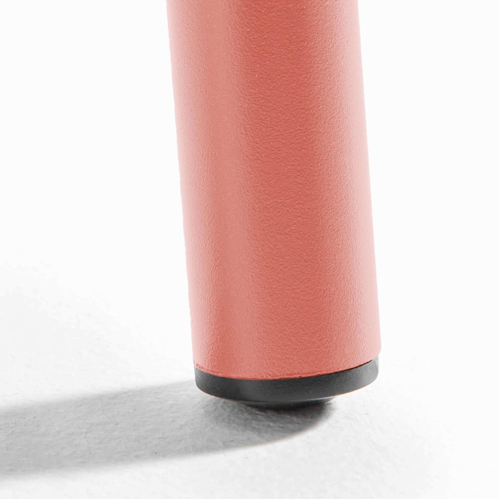 Table haute de jardin en métal argile 120 cm