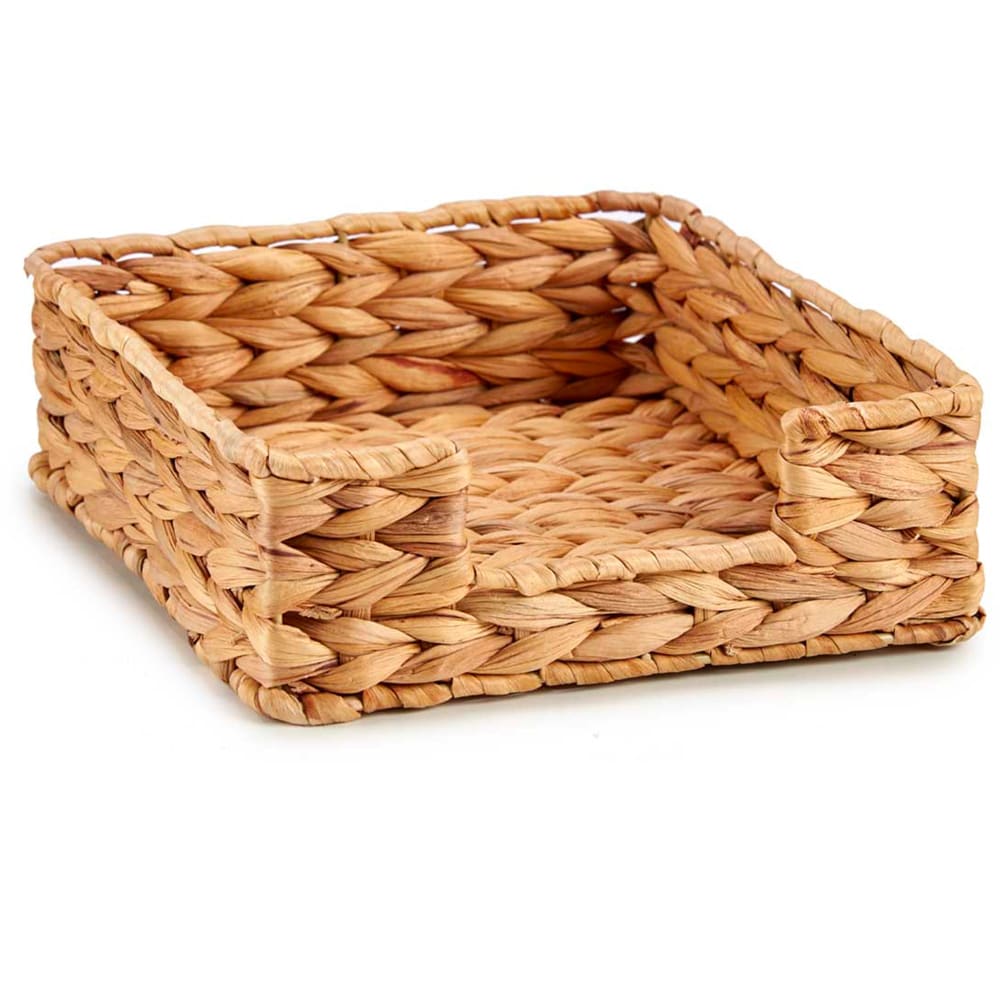 Porte serviettes en papier en jacinthe d'eau tressée