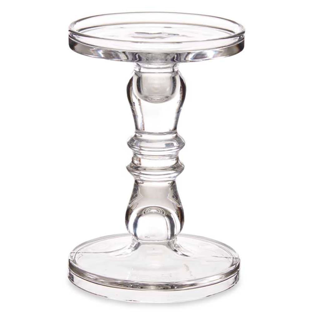 WADIGA Chandelier classique en verre transparent taillé. Dimensions: 13x13x19cm Couleur: Transparent Matière: Verre