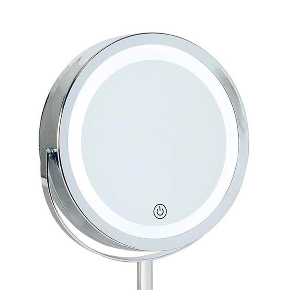 Miroir grossissant x5 lumineux rond sur pied - Maisons du Monde