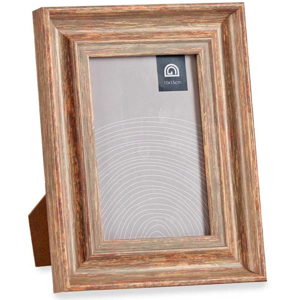 Cadre photo mural ou à poser couleur bois 10x15cm
