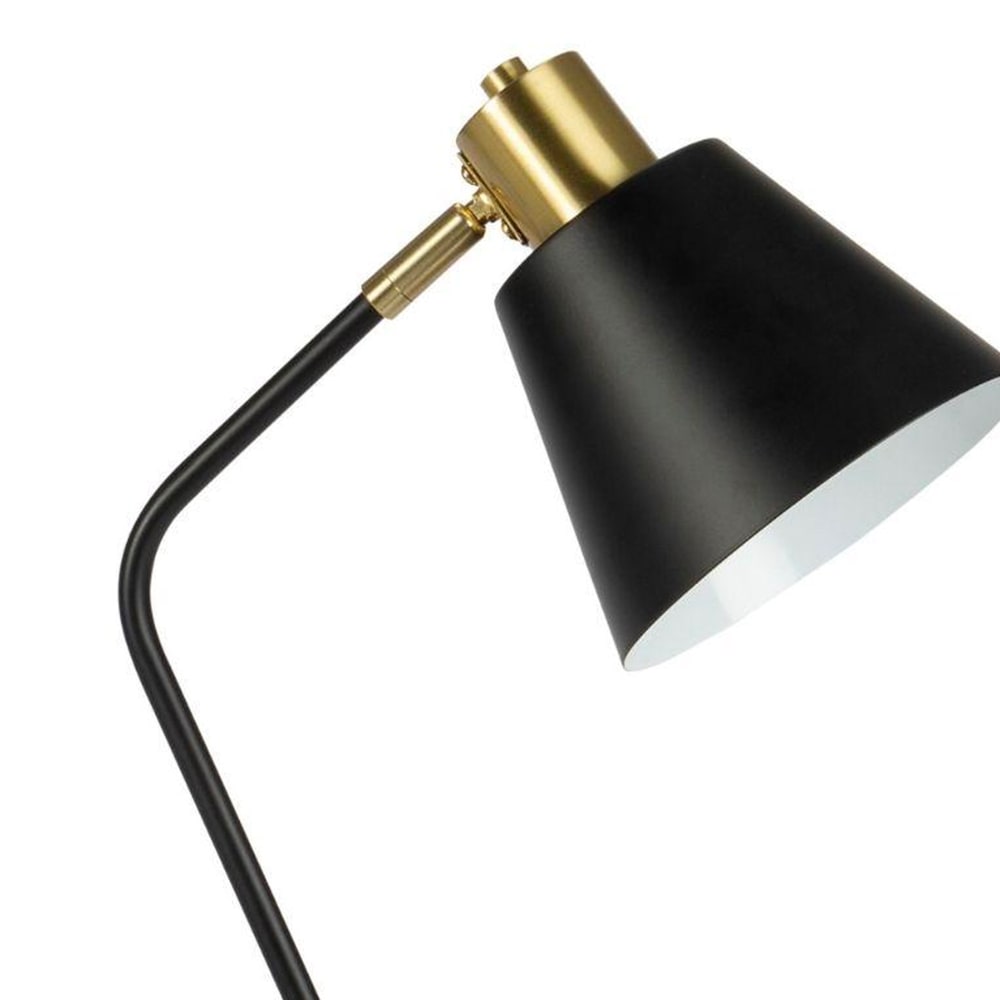 Lampe de bureau métal noir et doré 31x16x45cm - Maisons du Monde