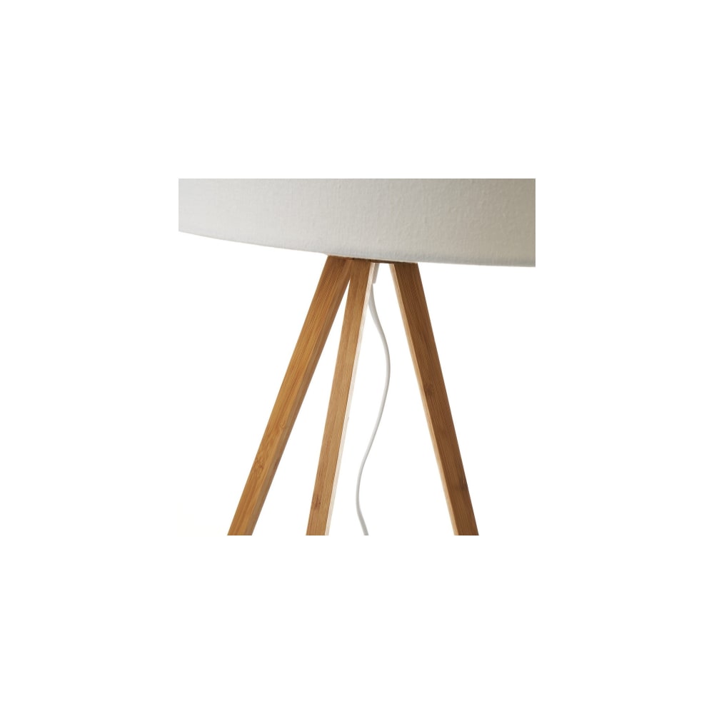 Lámpara de mesa trípode de bambú natural - Maisons du Monde