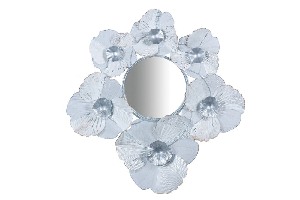 Espejo blanco de cristal 78,7x8,9x81,9cm