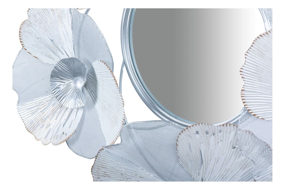 Espejo blanco de cristal 78,7x8,9x81,9cm - Maisons du Monde