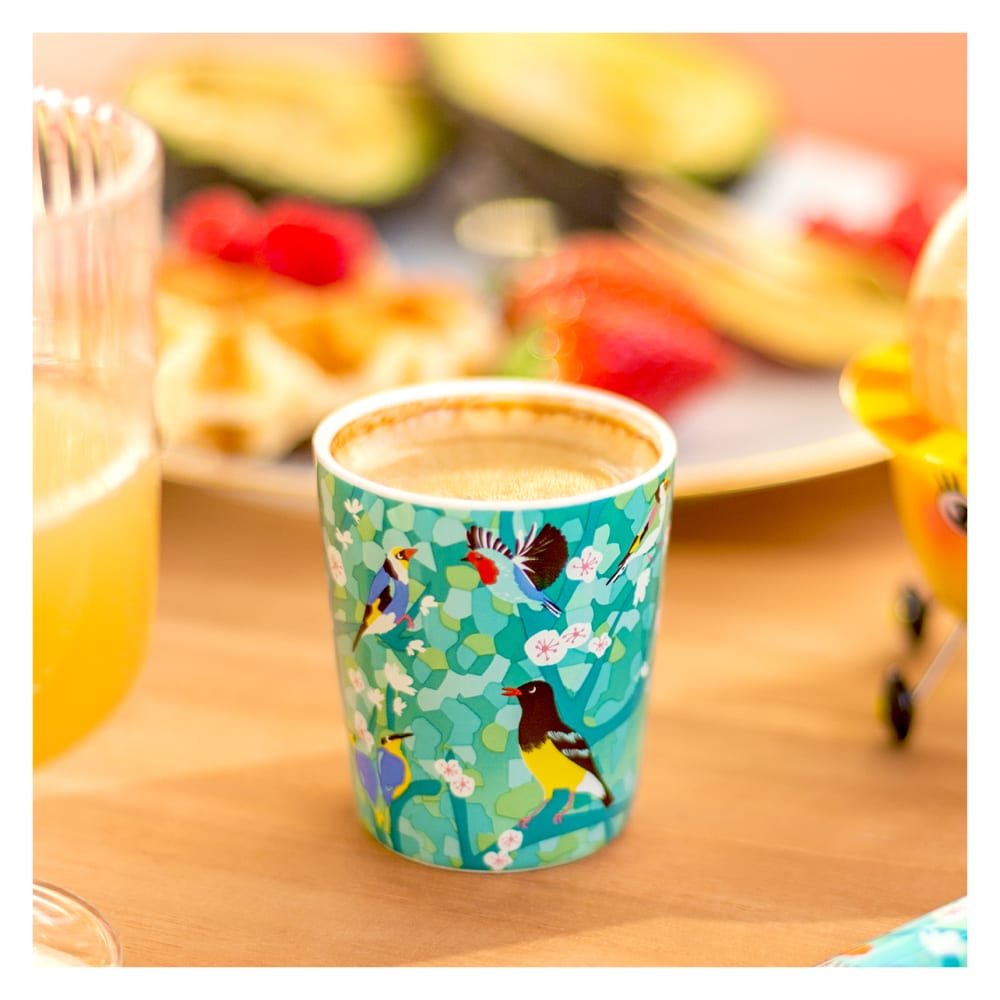 Tasse espresso  bleu clair porcelaine de chine 5 x 0 x 6 cm - Maisons du Monde