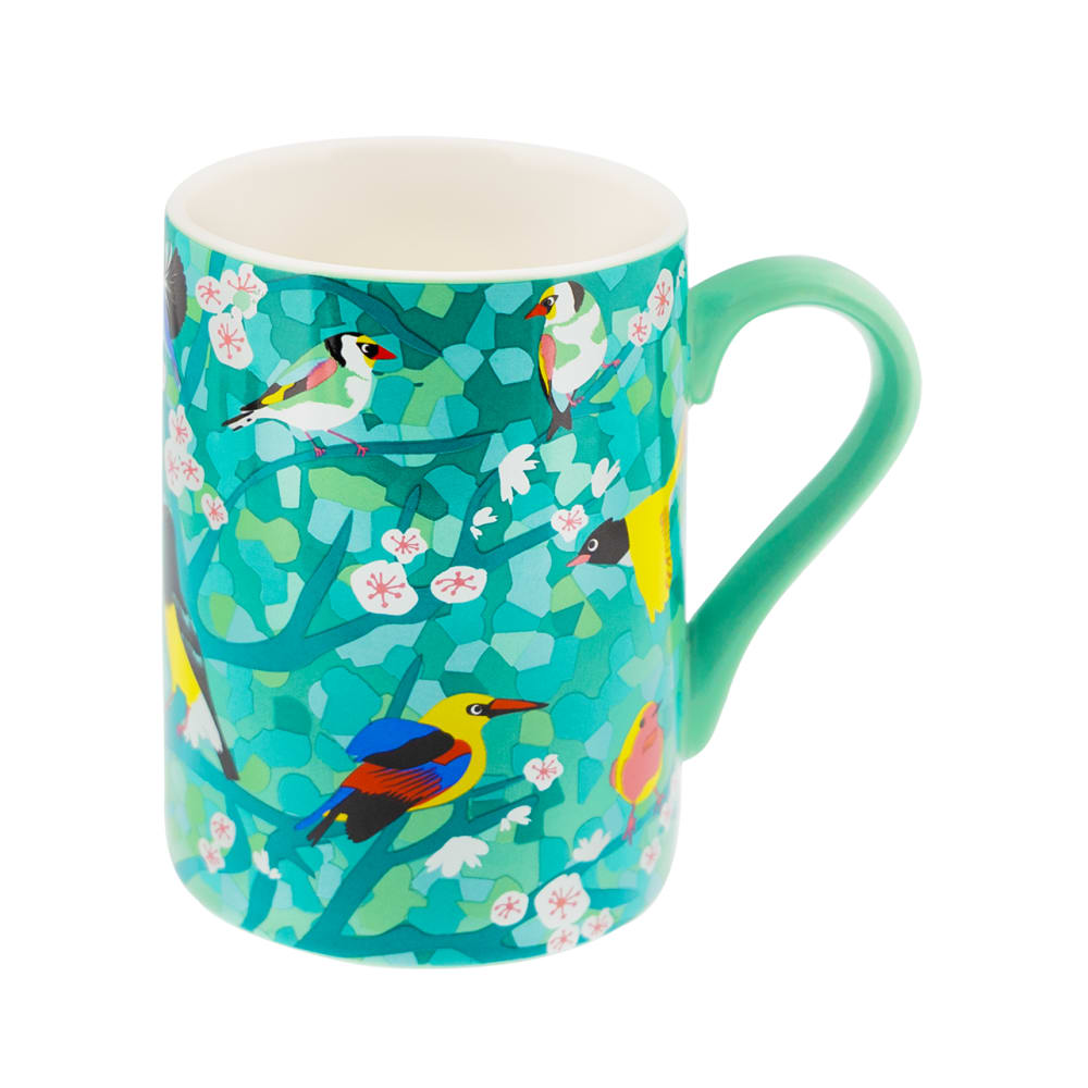 Mug 30 cl  bleu clair porcelaine de chine 7,2  x  10,2 cm x  10,2 cm