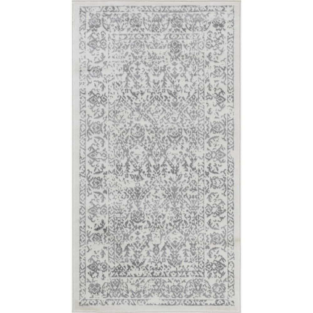 Tapis Vintage Oriental Blanc/Gris 80x150
