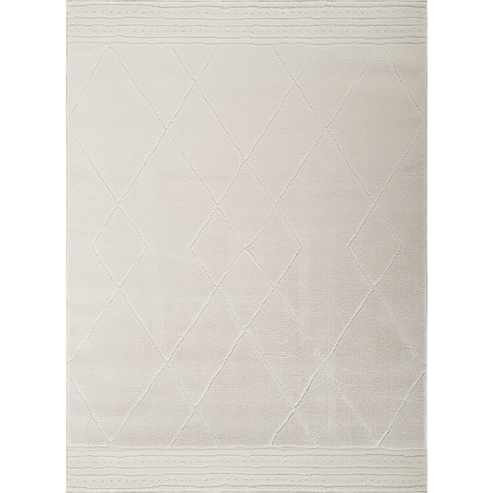 Tapis Berbère Ethnique Ivoire 160x213