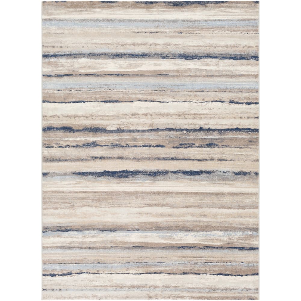 Moderner Skandinavischer Teppich Weiß/Grau/Blau 120x170 - Maisons