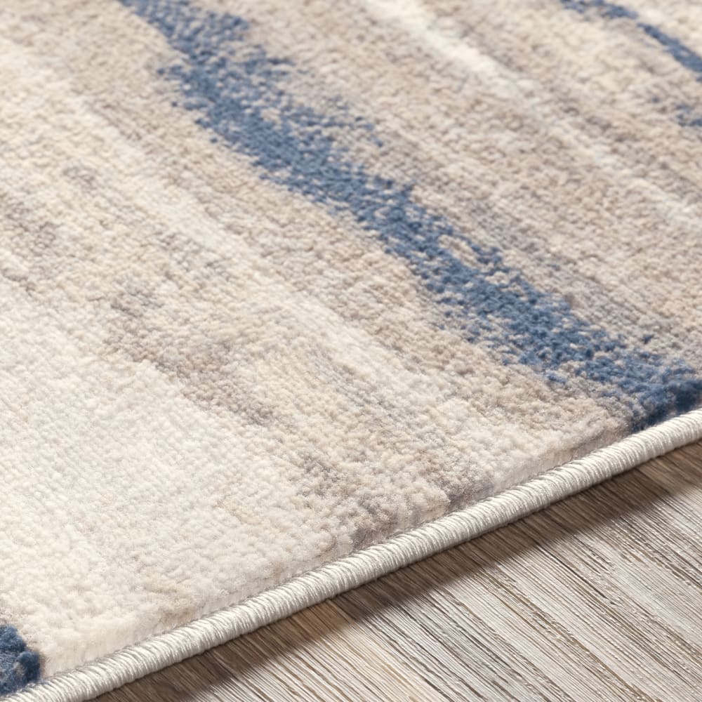 Tapis scandinave moderne blanc/gris/bleu 120x170 — vue 4