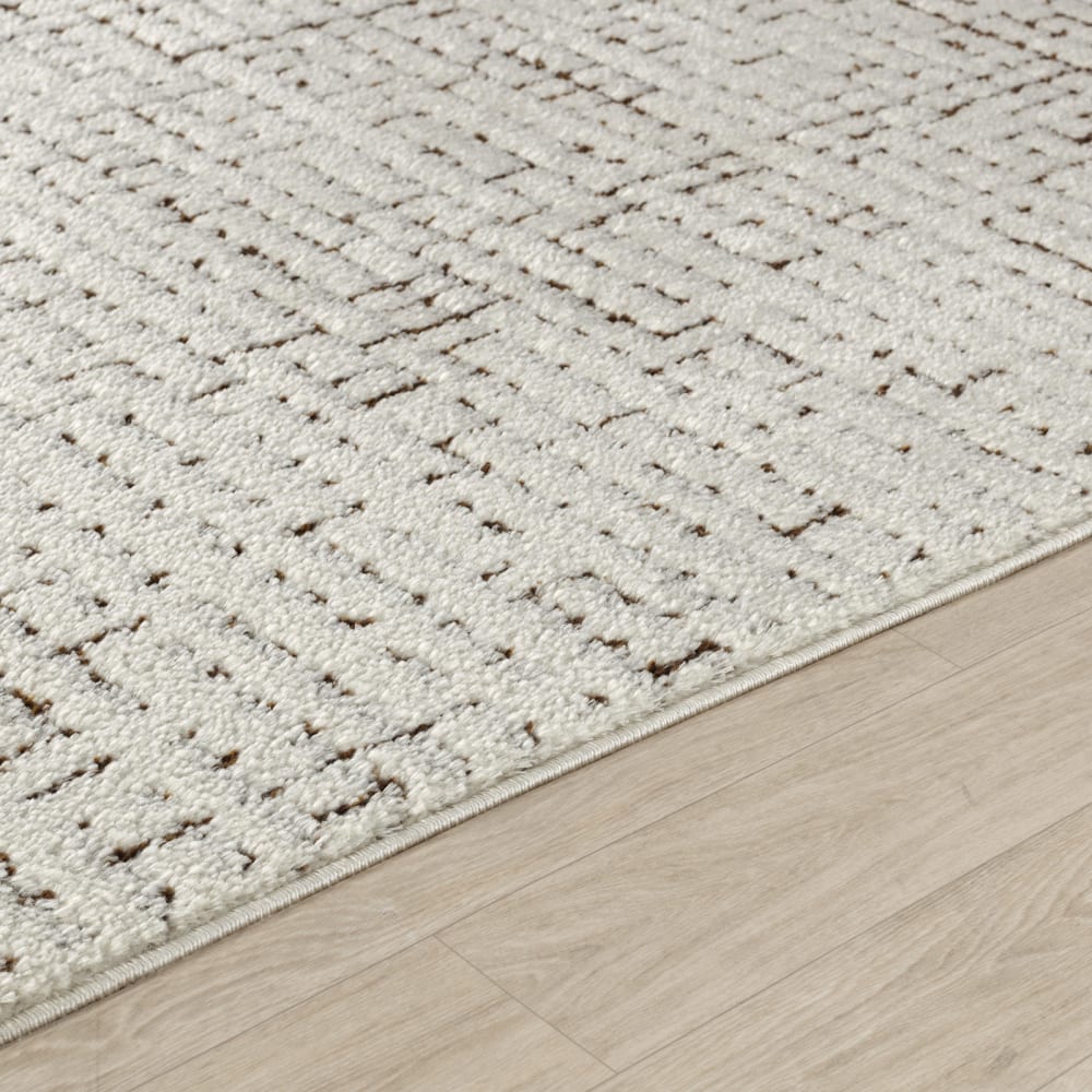 Tapis scandinave moderne ivoire/terracotta 160x213 — vue 4