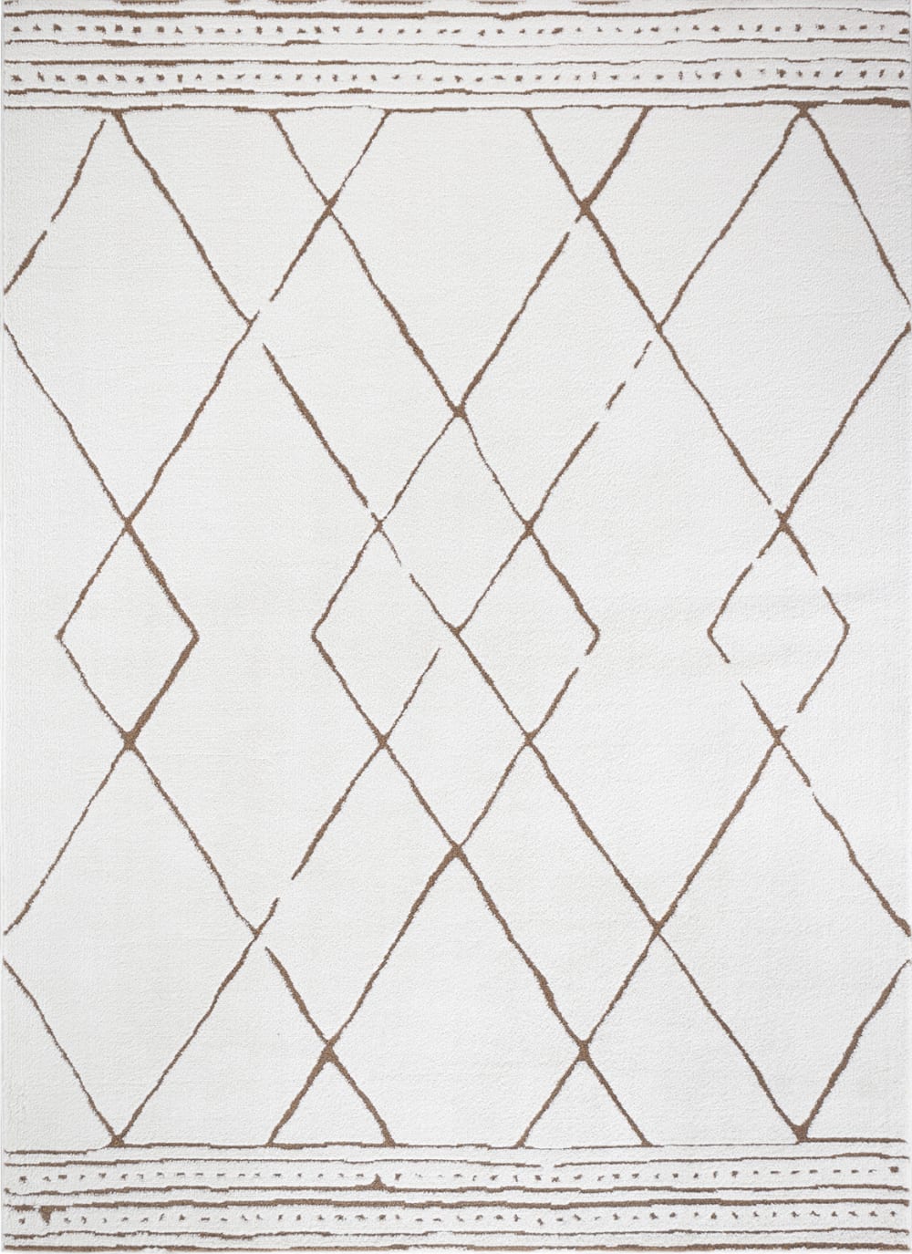 Tappeto berbero etnico avorio/terracotta 160x213 - Livabliss
