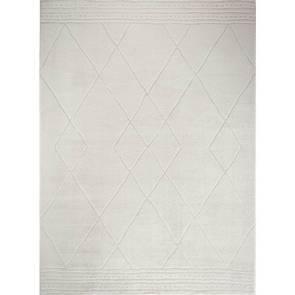 Tapis Berbère Ethnique Ivoire 200x275