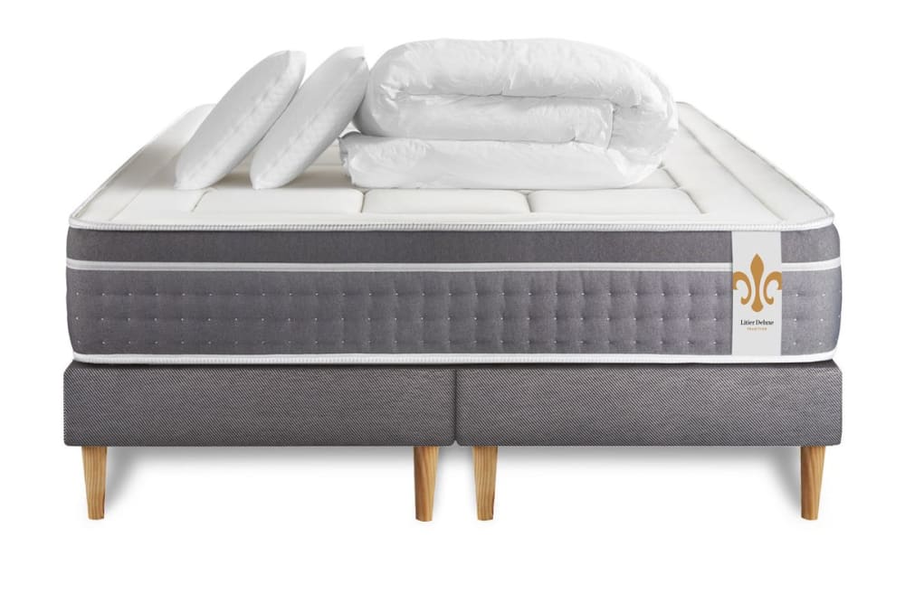 Pack matelas sommier - oreiller