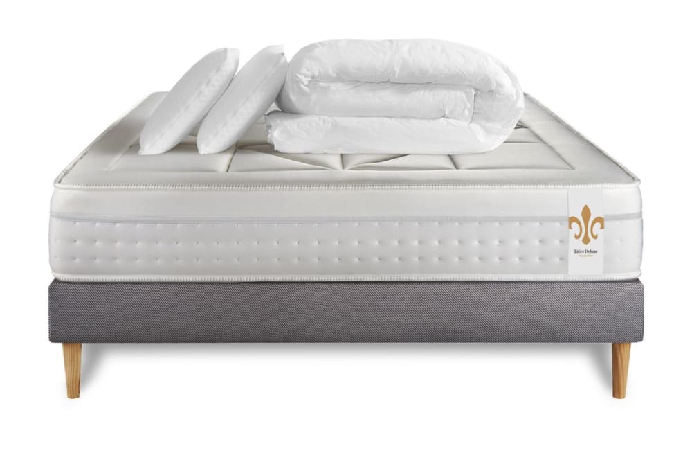 Pack matelas sommier - oreiller