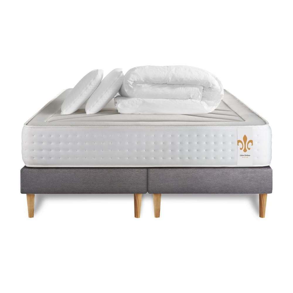 Pack matelas sommier 160x200 oreiller couette - Maisons du Monde