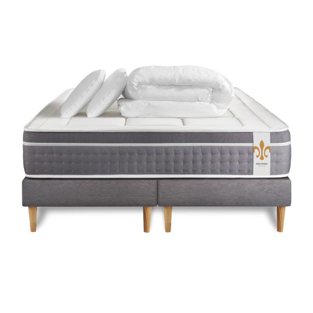 Pack matelas sommier 160x200 oreiller couette